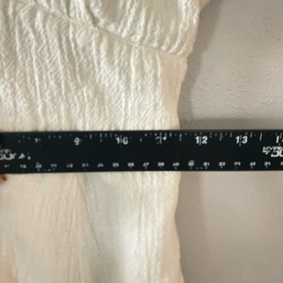 Marine Layer Camila Mini Dress in White Women's XS Gauzy Cotton Side Pockets - Picture 12 of 13